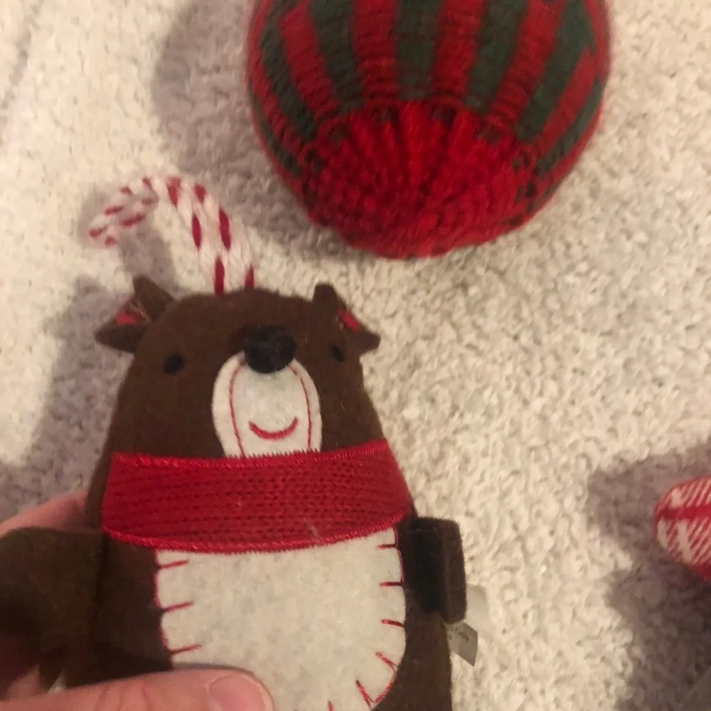 Festive Handmade Style Christmas Ornaments Set